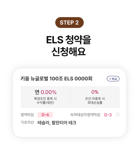 ELS 청약을 신청해요